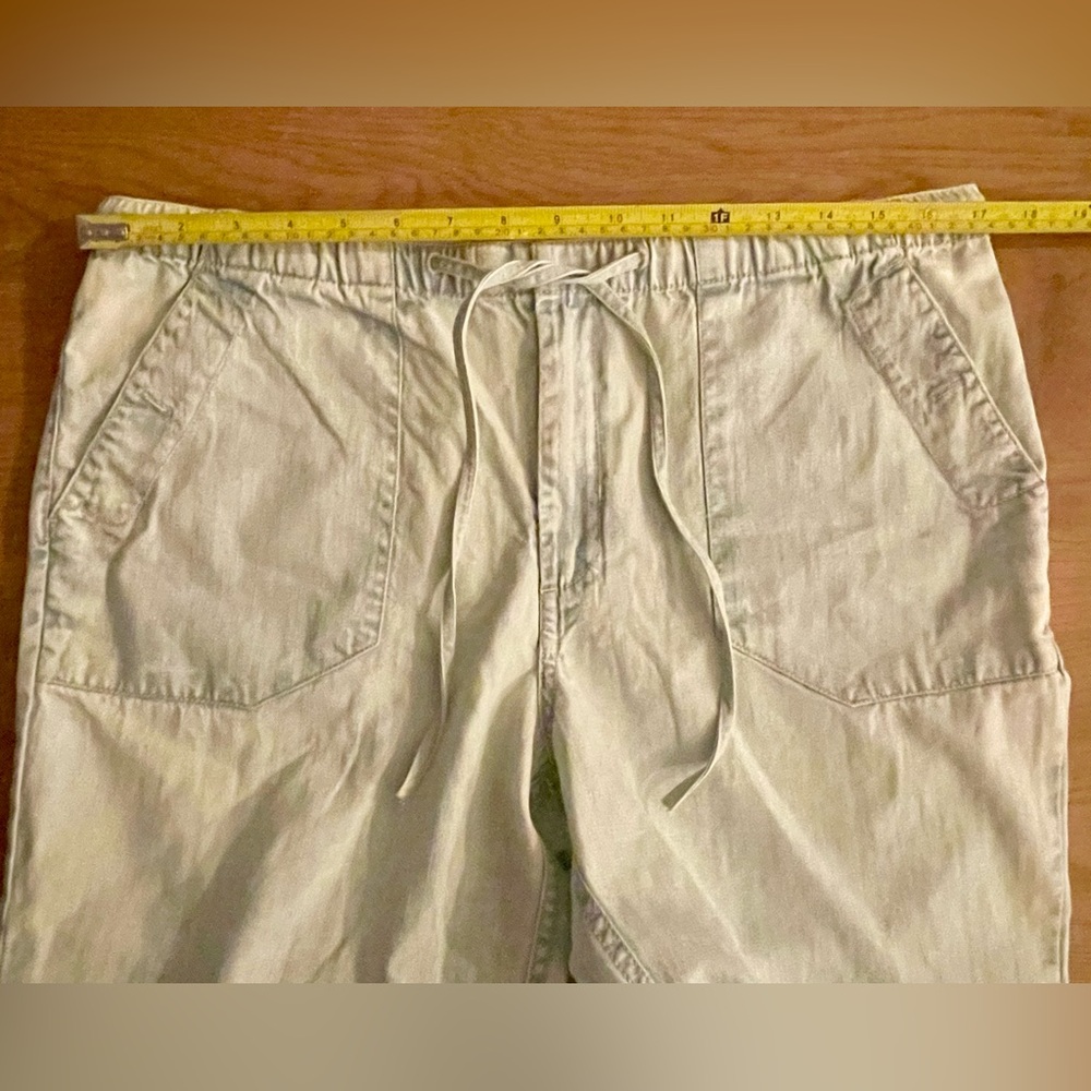 Free People We the Free Low-Rise Balloon Jeans - Light Wash, Drawstring, Size M - Picture 6 of 6